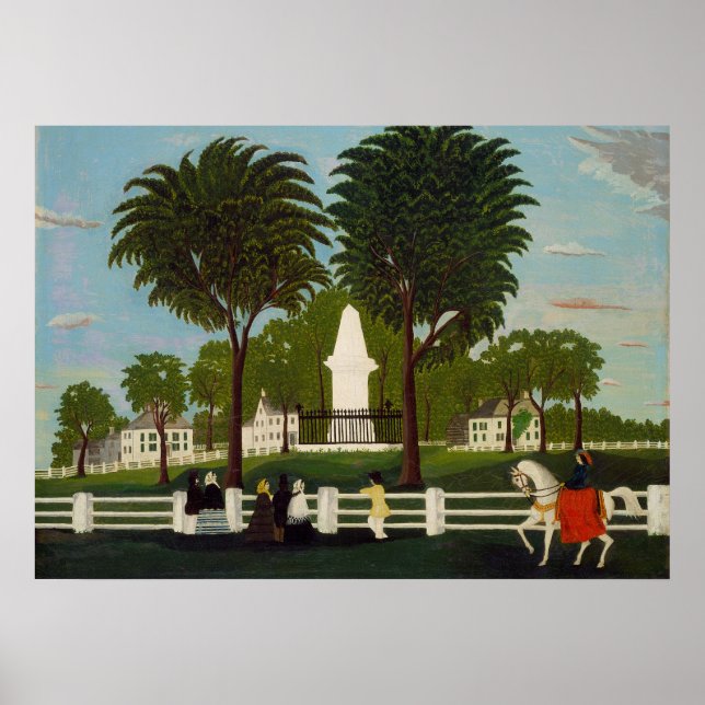 Lexington Battle Monument, 1830 Poster (Framsidan)