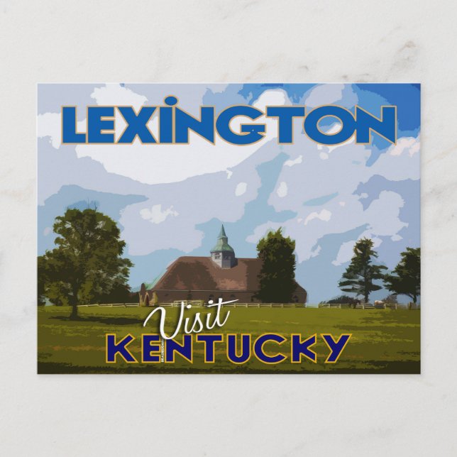 Lexington, besök Kentucky... Vykort (Framsida)