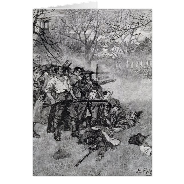 Lexington grönt hälsningskort (Framsidan)