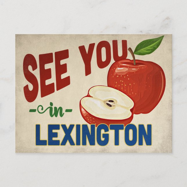 Lexington Kentucky Apple - Vintage resor Vykort (Framsida)