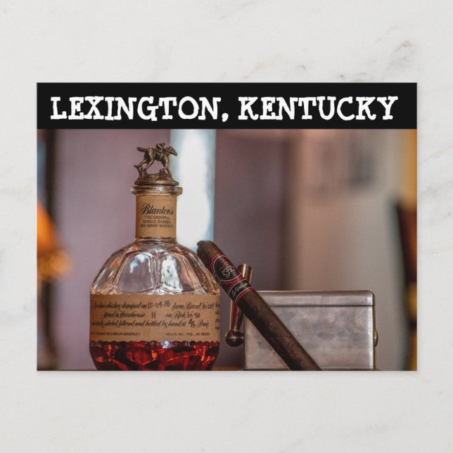 LEXINGTON KENTUCKY BOURBON-vykort Vykort (Framsida)