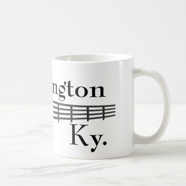 Lexington Kentucky häst och staket Kaffemugg (Höger)