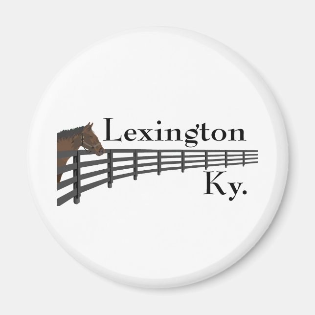 Lexington Kentucky Horse and Fence Magnet (Framsidan)