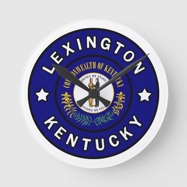 Lexington Kentucky Rund Klocka (Framsida)