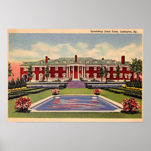 Lexington Kentucky Spindletop lagrarlantgård Poster