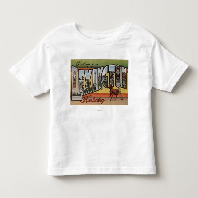 Lexington Kentucky - stora brevplatser T-shirt (Framsida)