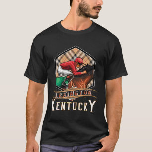 Lexington Kentucky Thoroughborn Horse Tävla Theme T Shirt