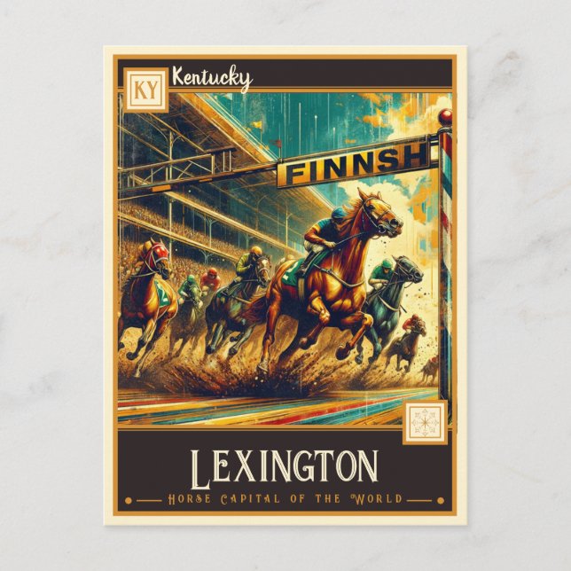 Lexington, Kentucky | VINTAGE Vykort (Framsida)