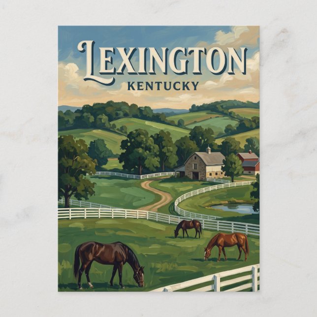 Lexington Kentucky Vykort (Framsida)