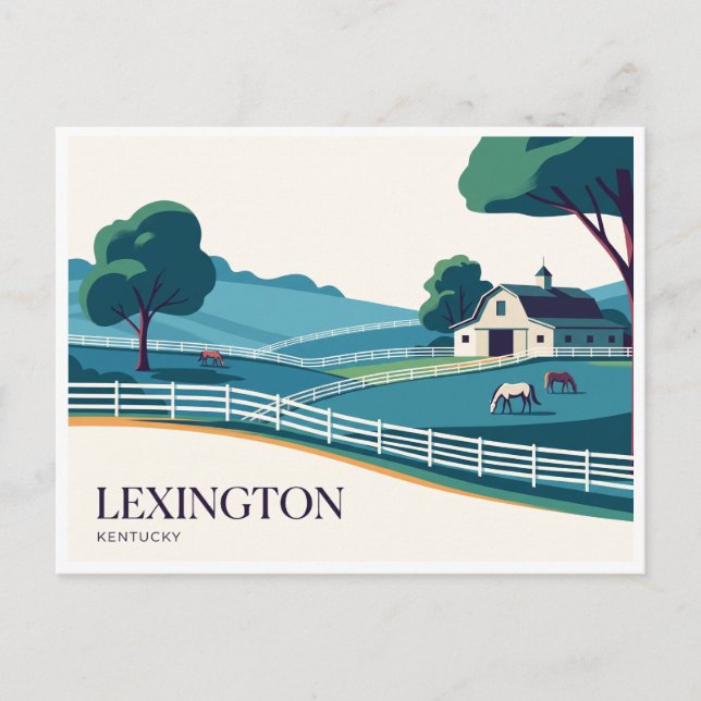 Lexington Kentucky Vykort (Framsida)