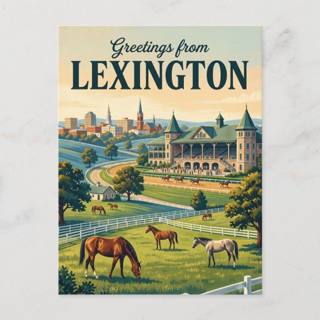 Lexington Kentucky Vykort (Framsida)