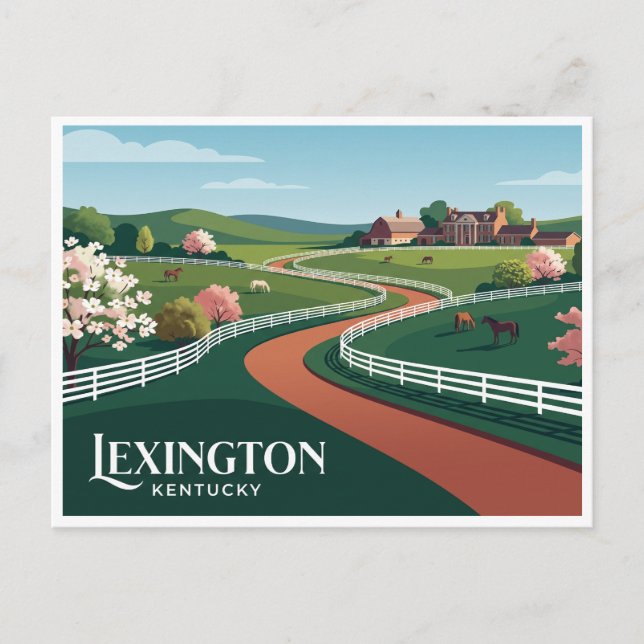 Lexington Kentucky Vykort (Framsida)