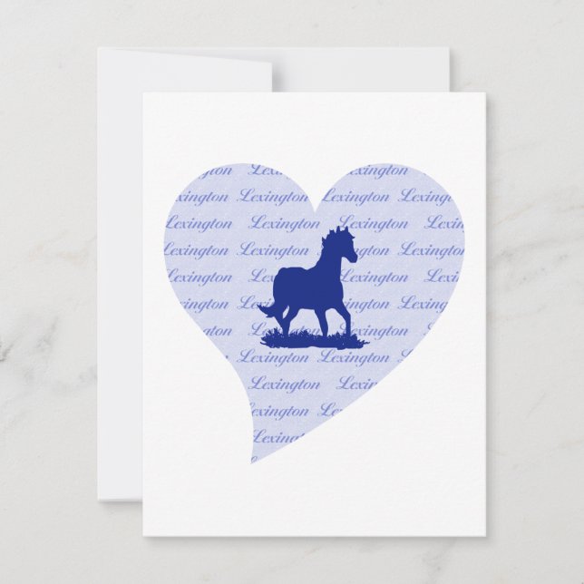 Lexington KY| Horse Kentucky Blue Kentucky Blue Inbjudningar (Framsida)