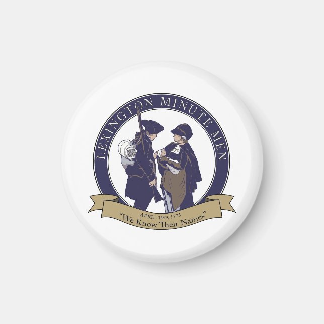 Lexington Minute Men Magnet (Framsidan)