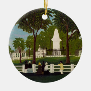Lexington stridmonument, c.1830 julgransprydnad keramik
