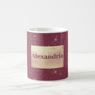 Lexurburguny gnistra guld glitter konetti kaffemugg