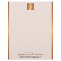 Lexurfeminin,  rosa, guld monogram av kopparkoppar