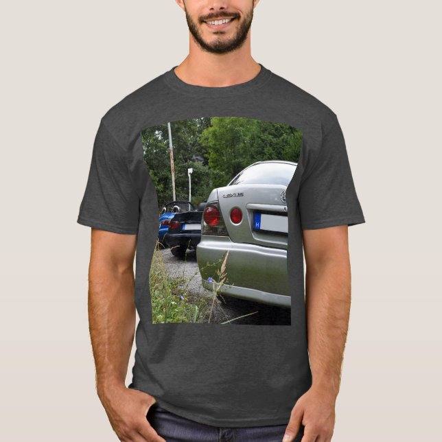 Lexus IS200 / IS300 T-Shirt med Mazda MX-5 Miata (Framsida)