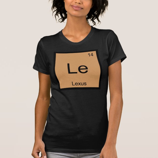 Lexus Namn Kemi Element Periodiska Systemet Tröja (Framsida)