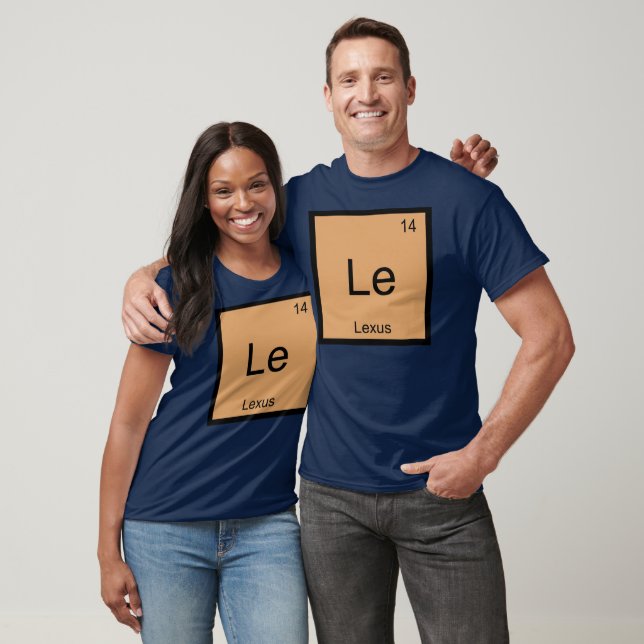 Lexus Namn kemi Inslag Periodic Bord T-shirt (Unisex)
