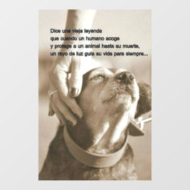 Leyenda sobre adoptar animales