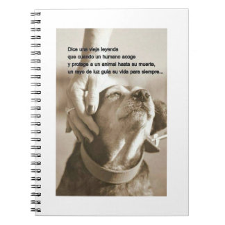 Leyenda sobre adoptar animales anteckningsbok