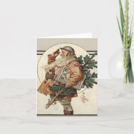 Leyendecker jul tomte Första världskriget Inbjudan