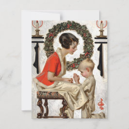 Leyendecker julbön 1921 julkort