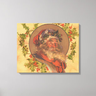 Leyendecker Tomte Antik Viktoriansk Canvastryck