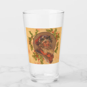 Leyendecker Tomte Antik Viktoriansk Glaskopp