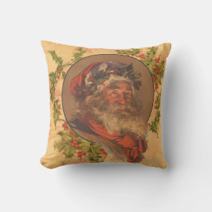 Leyendecker Tomte Antik Viktoriansk Kudde