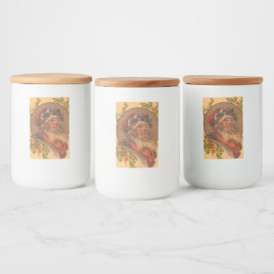 Leyendecker Tomte Antik Viktoriansk Mat Etikett