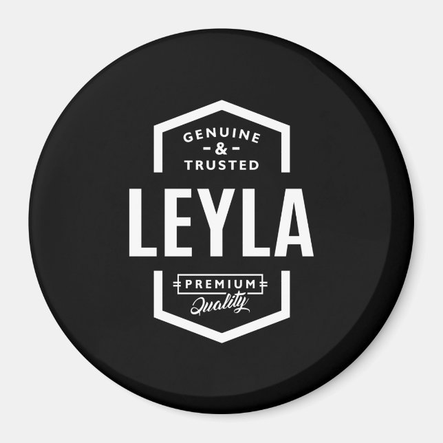 Leyla Personlig Namn Birthday Magnet (Framsidan)