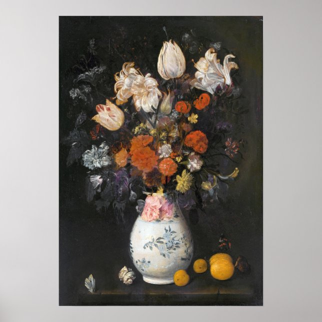 Leyster - Blommor i en vas Poster (Framsidan)