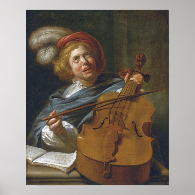 Leyster - Cello Player Poster (Framsidan)