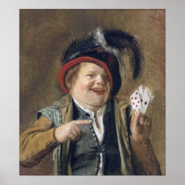 Leyster - en kortspelare poster