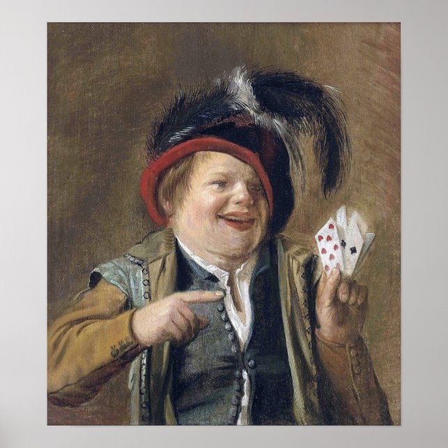 Leyster - en kortspelare poster (Framsidan)