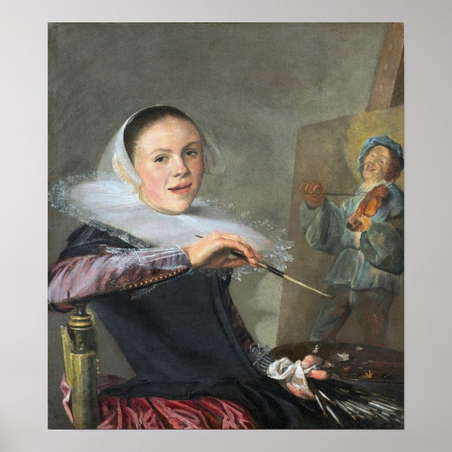 Leyster - Self-Porträtt Poster (Framsidan)