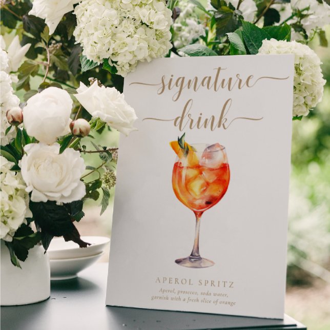 Leyton Guld Modern Minimal Namnteckning Drink-teck Poster (Skapare uppladdad)