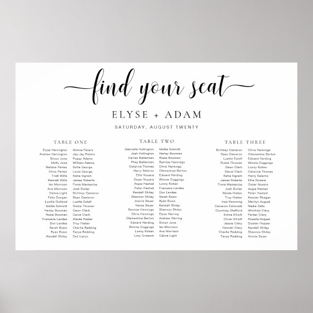 Leyton Minimal 3 Poster för säten i Banquet Bord (Framsidan)