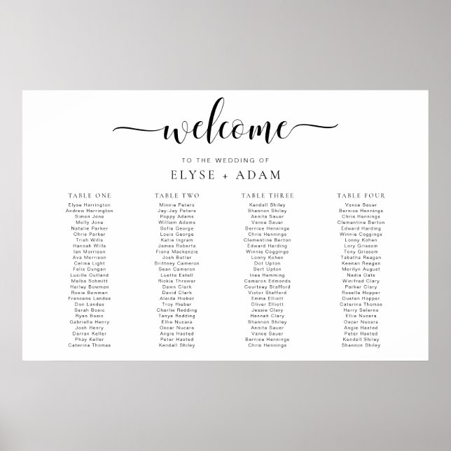 Leyton Minimal 4 Poster säten i Bord (Framsidan)