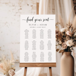 Leyton Modern Minimal 12 Bord-säten Poster