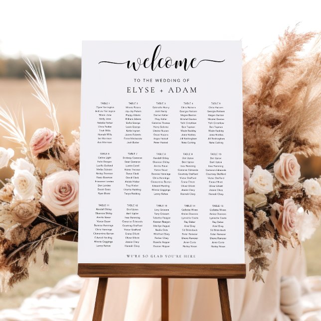 Leyton Modern Minimal 15 Bord-säten Poster (Skapare uppladdad)