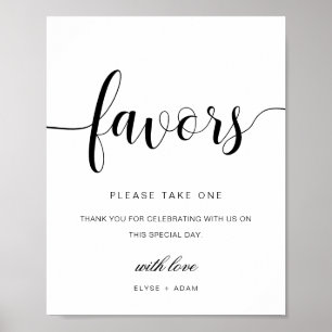 Leyton Modern Minimal Favor Tecken Poster