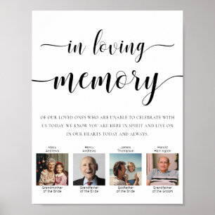 Leyton Photo in Loving Memory Bröllop Poster