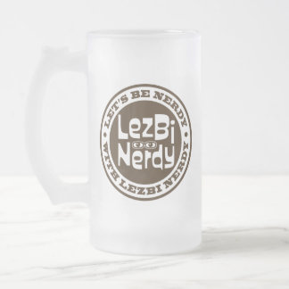 Lezbi Nerdy Frosty Mug Frostat Ölglas