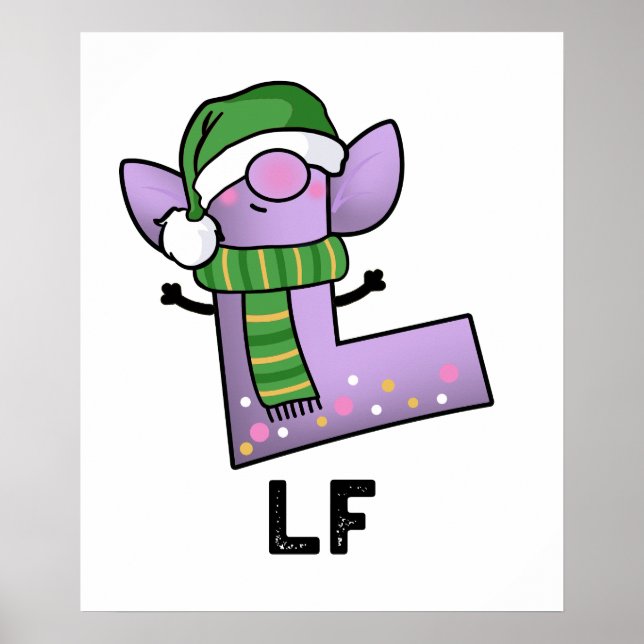 Lf Funny Brev L Pun Poster (Framsidan)