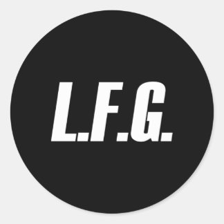 LFG eftersom Låt oss gå Runt Klistermärke