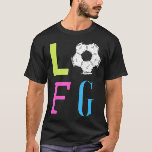 LFG Låt oss Go Women Soccer Gameday Sports Battle T Shirt