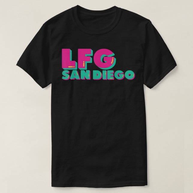 LFGSD Baseball fläkt San Diego Sports LFG SD T Shirt (Design framsida)